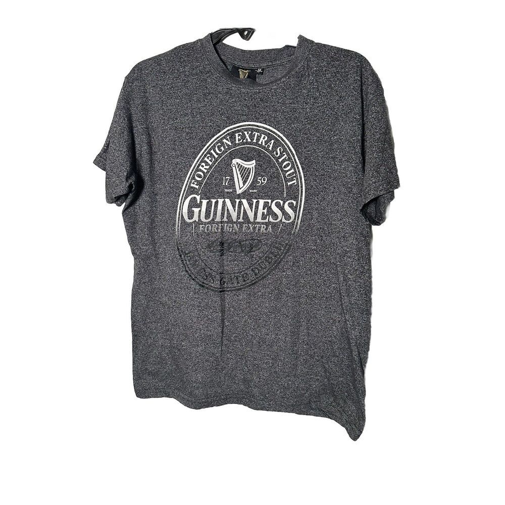 Guinness Foreign Extra Stout Men's‎ Medium Relaxed Fit Charcoal T-Shirt